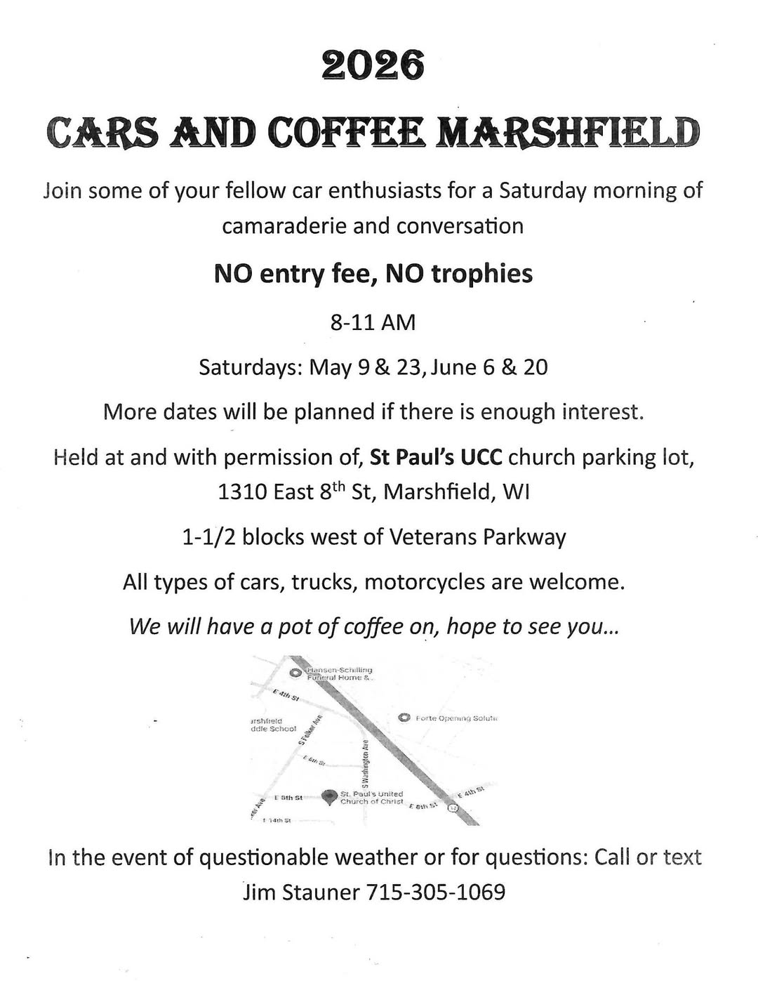 Cars and Coffee Marshfield