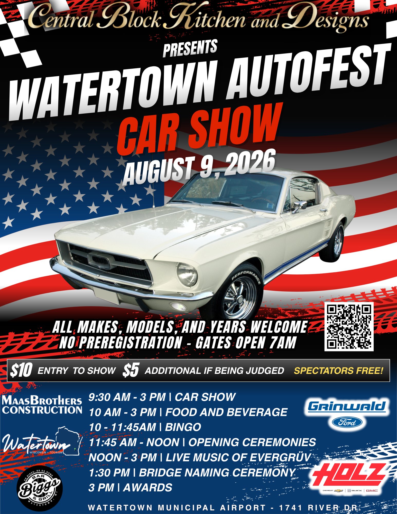 Watertown Autofest Car Show – 8/9/2026