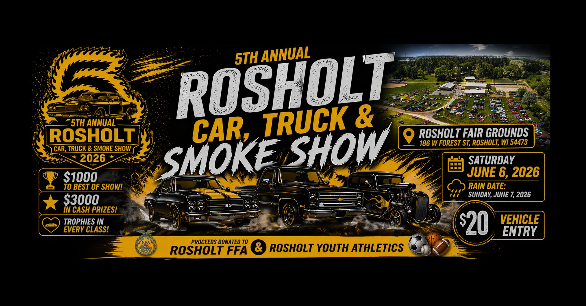 Rosholt Car & Truck Show – 6/6/2026