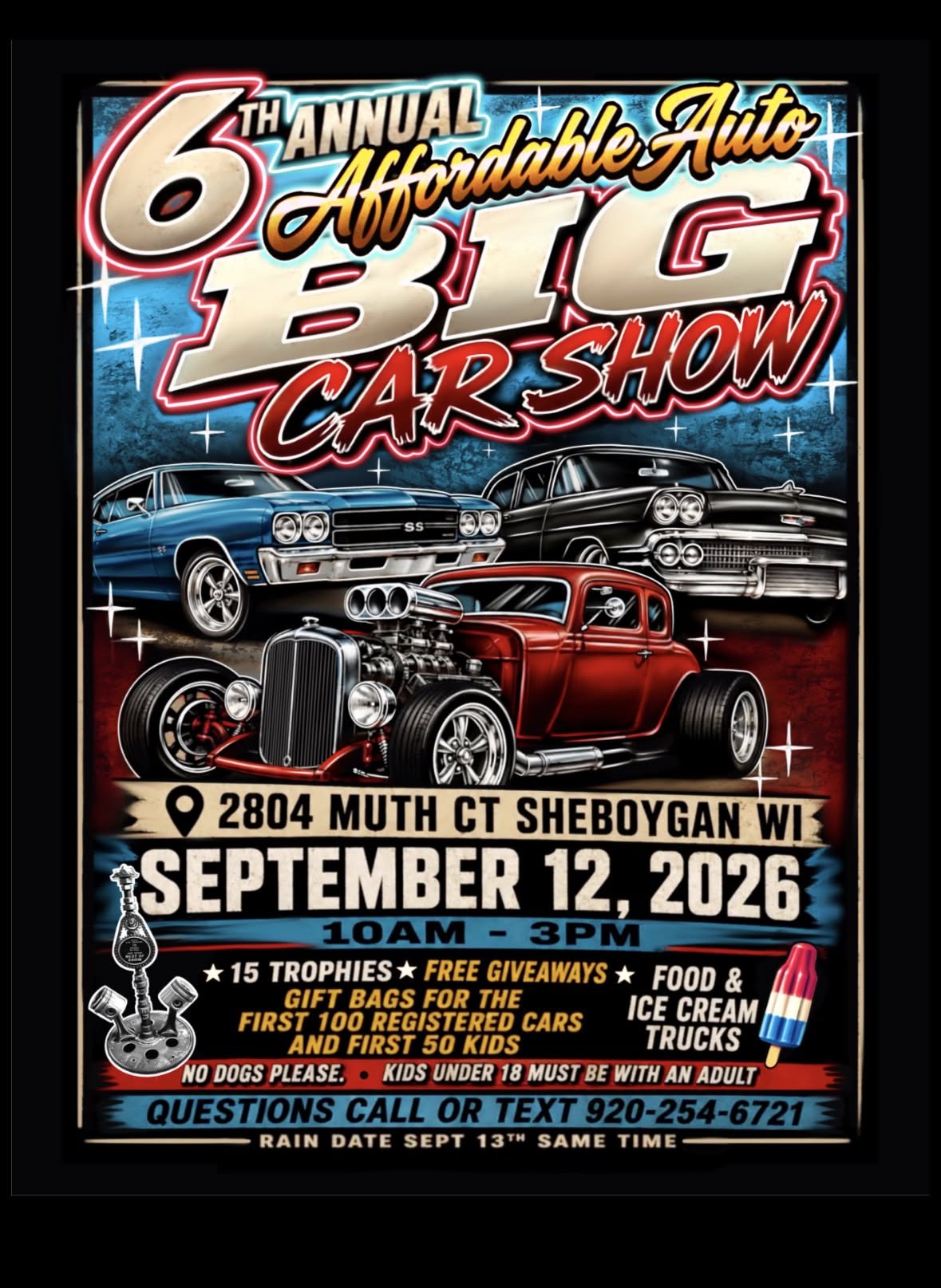 Affordable Auto Big Show – Sheboygan – 9/12/2026