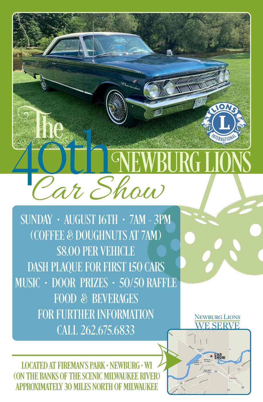 Newburg Lions Club Car Show – 8/16/2026