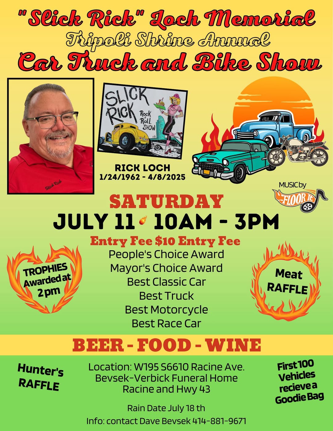 Slick Rick Car Show – Muskego – 7/11/2026