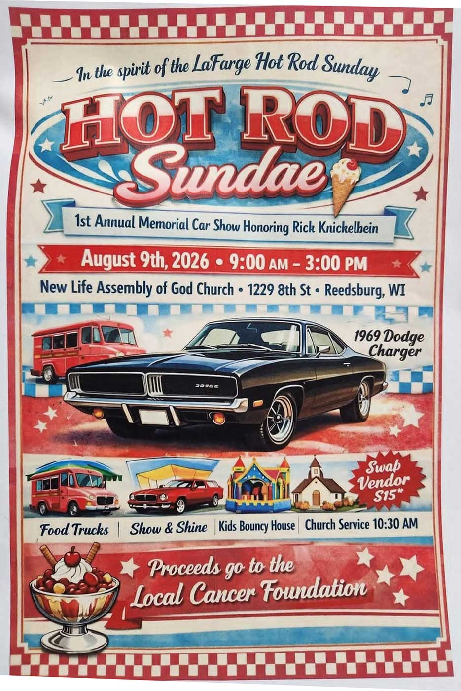 Hot Rod Sundae – Reedsburg – 8/9/2026
