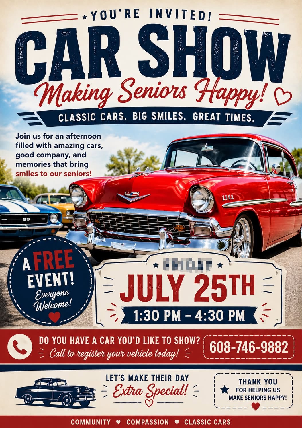 Prairie View Manor Car Show – Footville – 7/25/2026