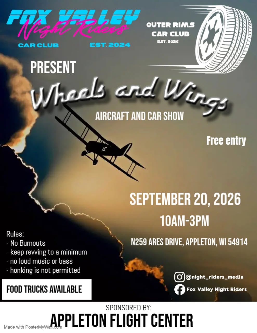 Wheels & Wings – Appleton – 9/20/2026