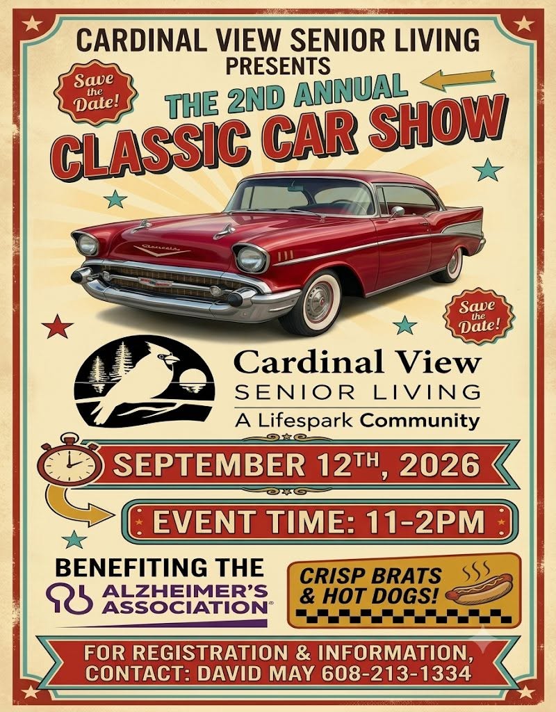 Cardinal View Car Show – Middleton – 9/12/2026