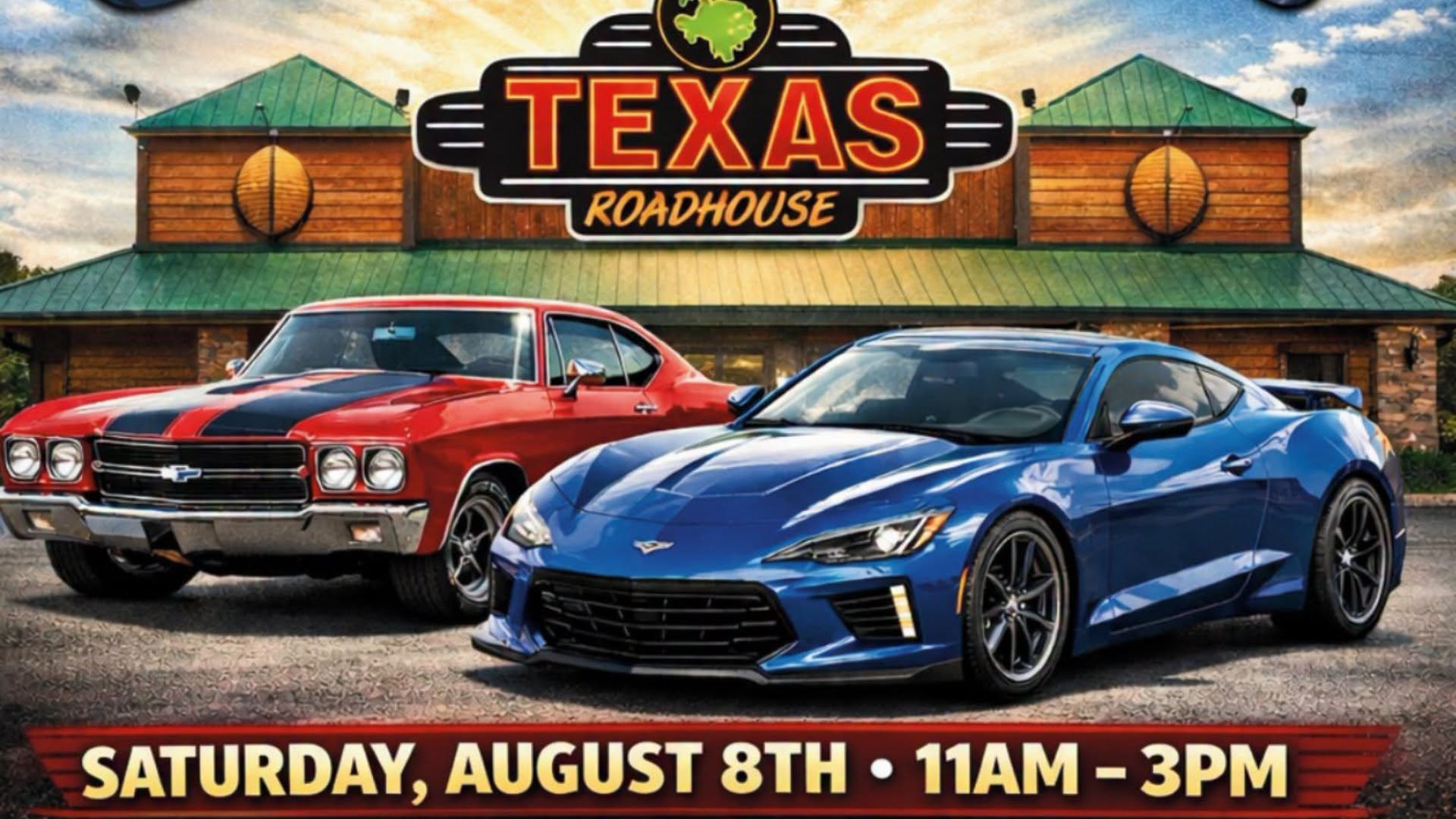 Texas Roadhouse Car Show – New Berling – 8/8/2026